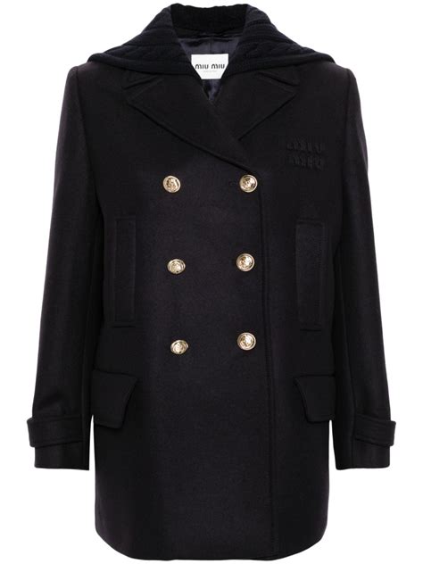 miu miu cat coat|Luxury Women's Coats and Jackets .